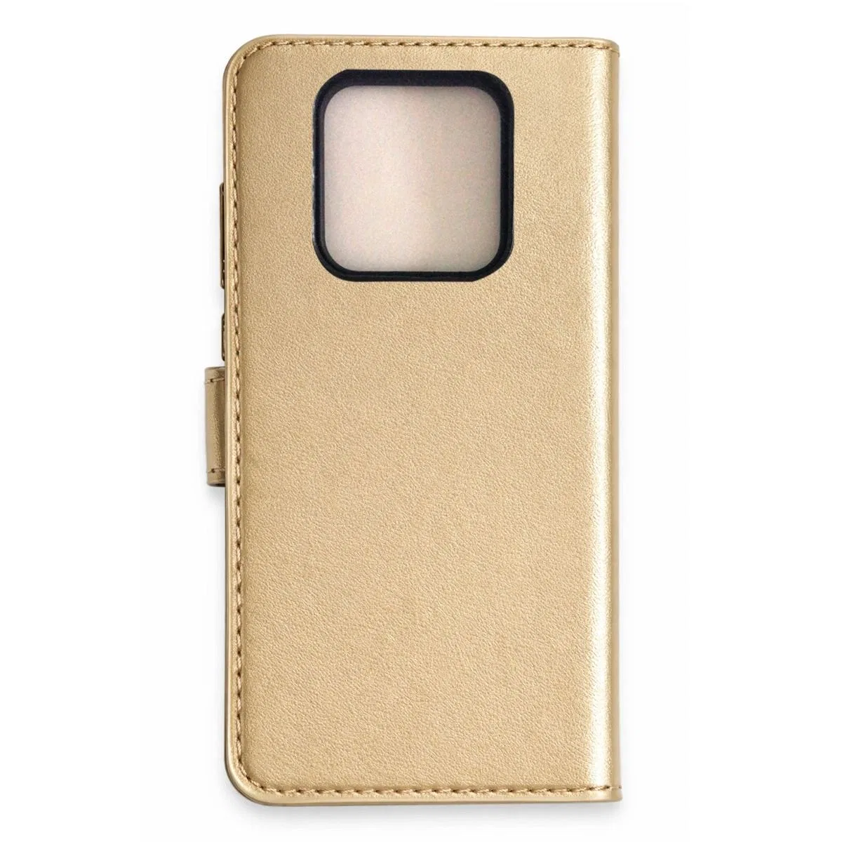 Tecno Camon 16 Prime Trend S Plus Kapaklı Kılıf - Gold
