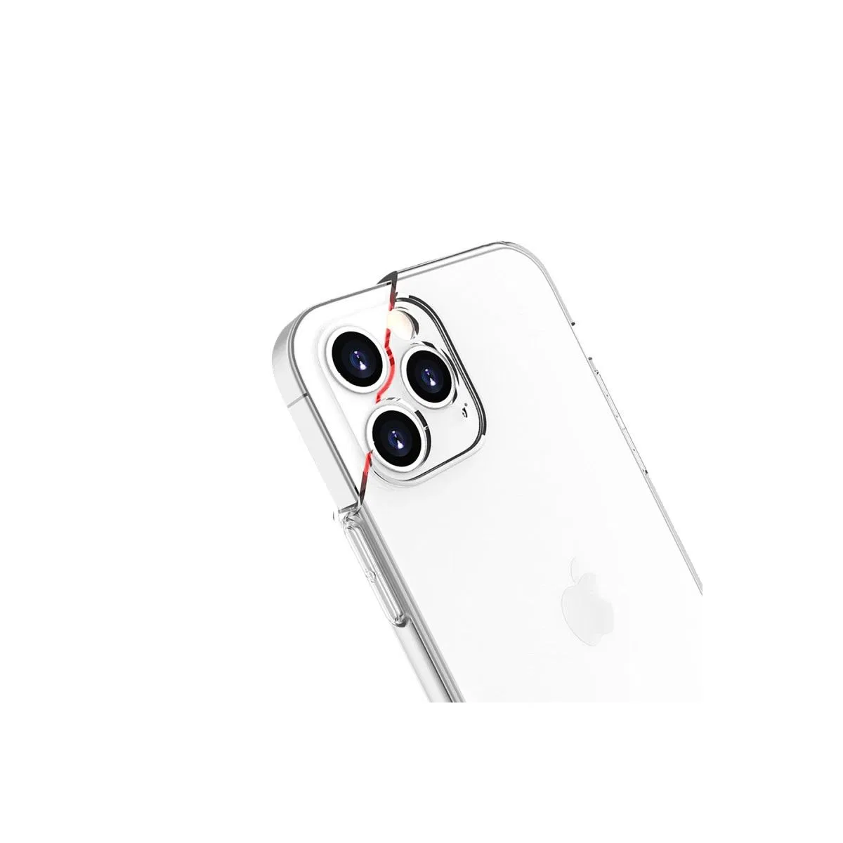 Apple İphone 13 Pro Max Kılıf Lüx Şeffaf Silikon görsel 5