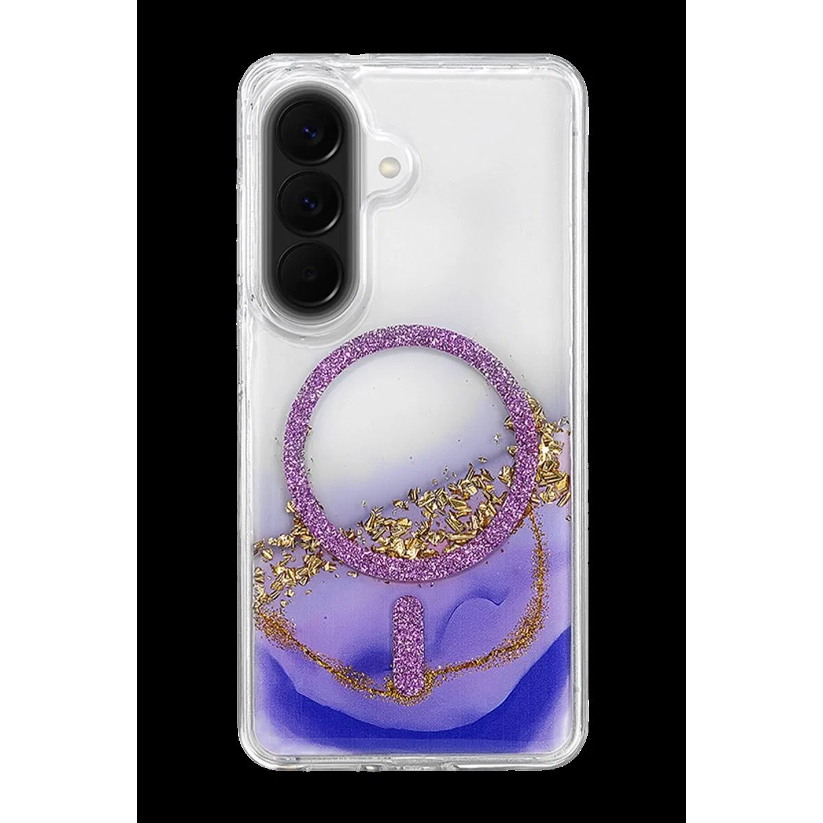 Onegif Samsung Galaxy A37 5g Lotus Simli Magsafe Kapak - Mor görsel 3