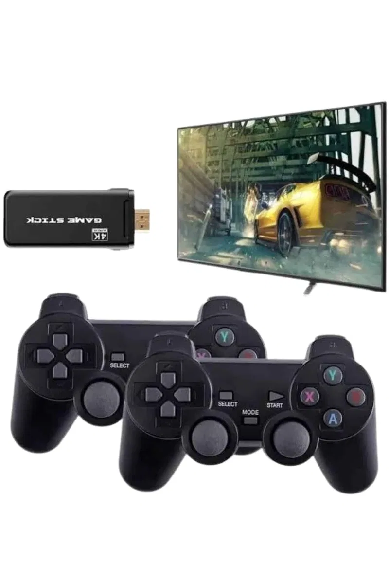 Game Stick El Atarisi 2. 4g Kablosuz Çift Kol Oyunlar 4k Game Stick 3500 Oyunlu Atari Uyumlu görsel 5