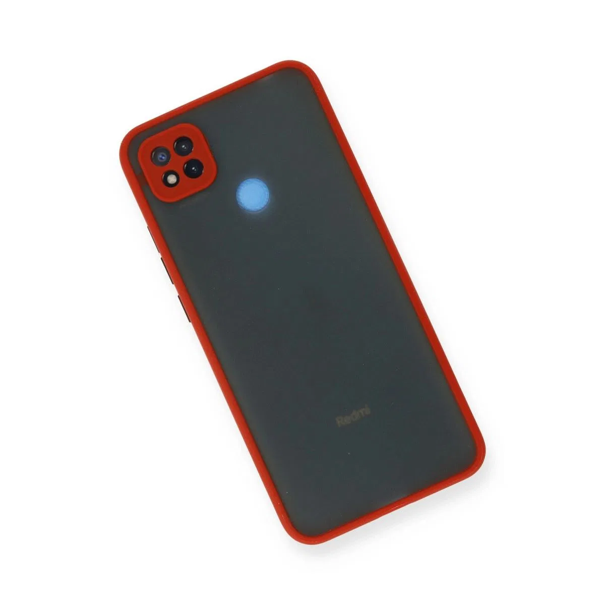 Xiaomi Redmi 9c Kılıf Montreal Silikon Kapak - Kırmızı görsel 3