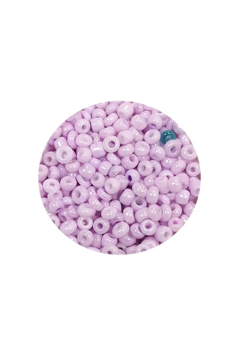 Dökme Cam Kum Boncuk (11/0) 2 mm - 20 Gram - Açık Pembe - BNC008 görsel 2