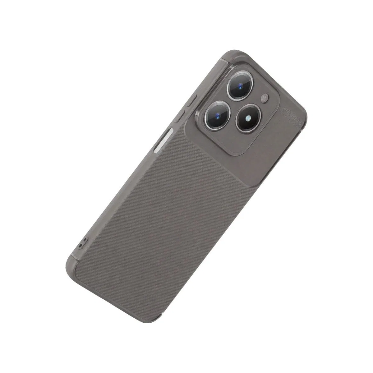 Realme C61 Kılıf Auto Focus Karbon Kapak - Gri görsel 3