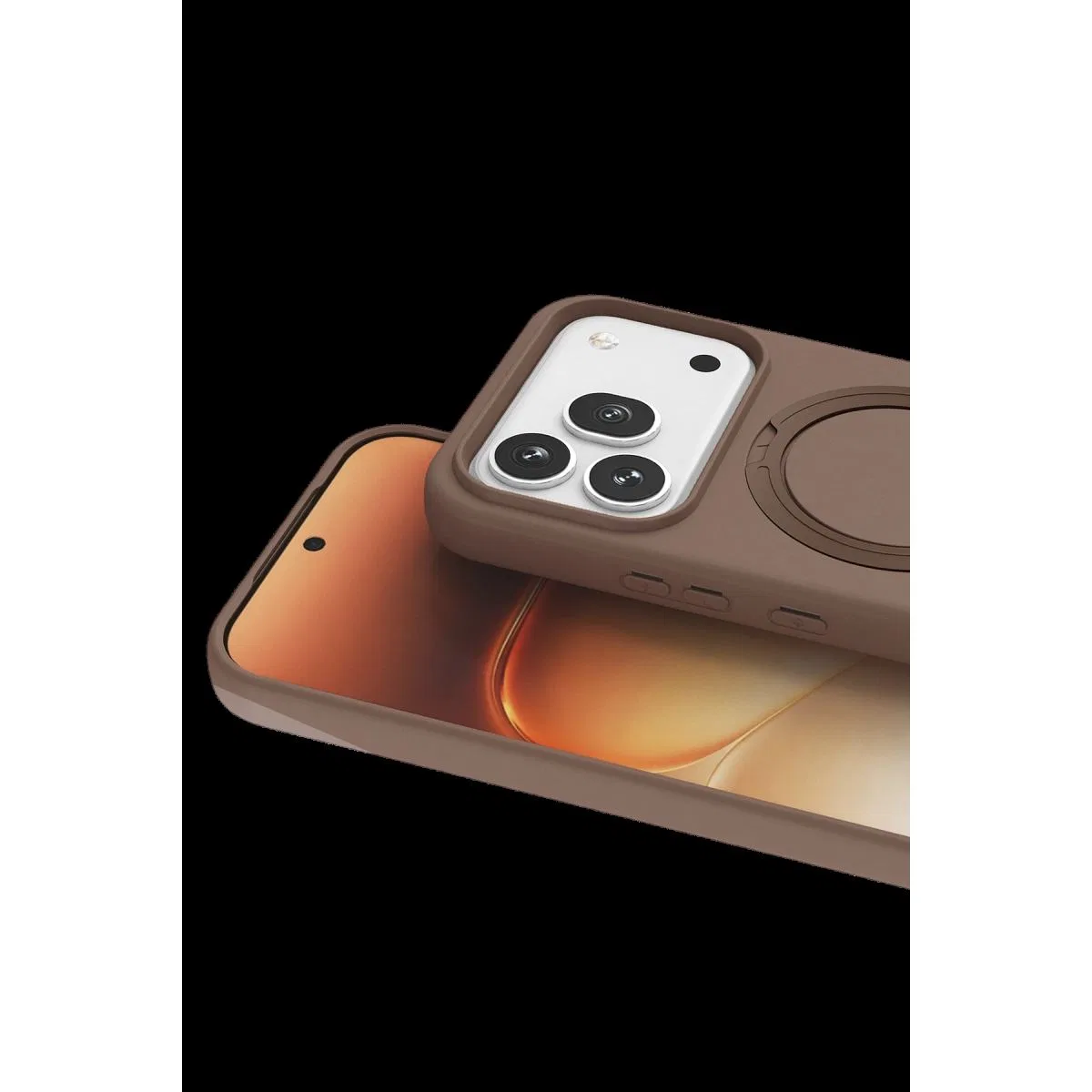 Huawei Honor 600 Regal Magsafe Standlı Kapak - Çöl Titanyum görsel 2