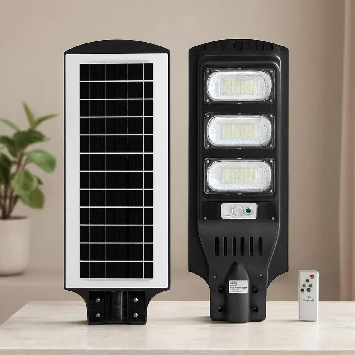 Solar Sokak Lambası 300W 6500K Sensörlü Kumandalı