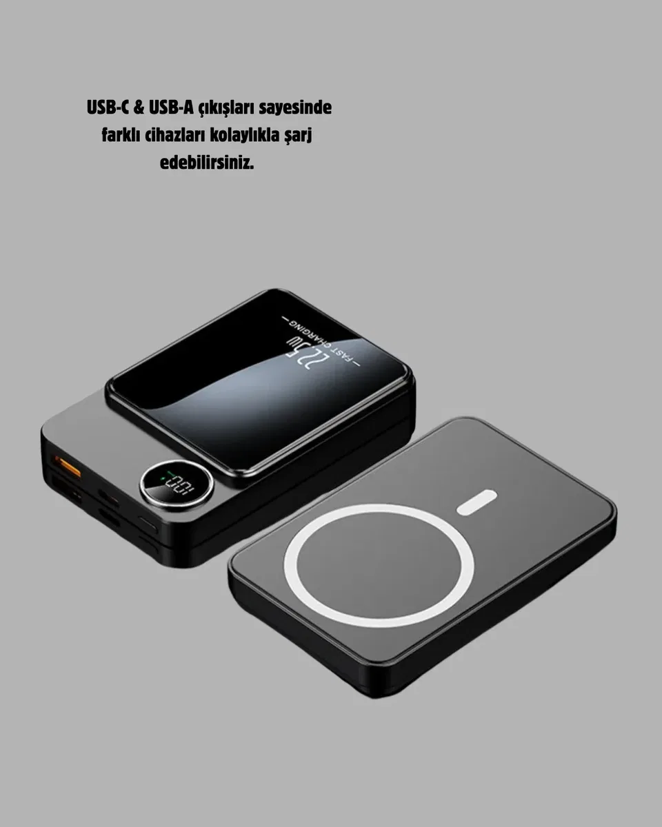 MagSafe Uyumlu Powerbank 20W PD 15W görsel 5