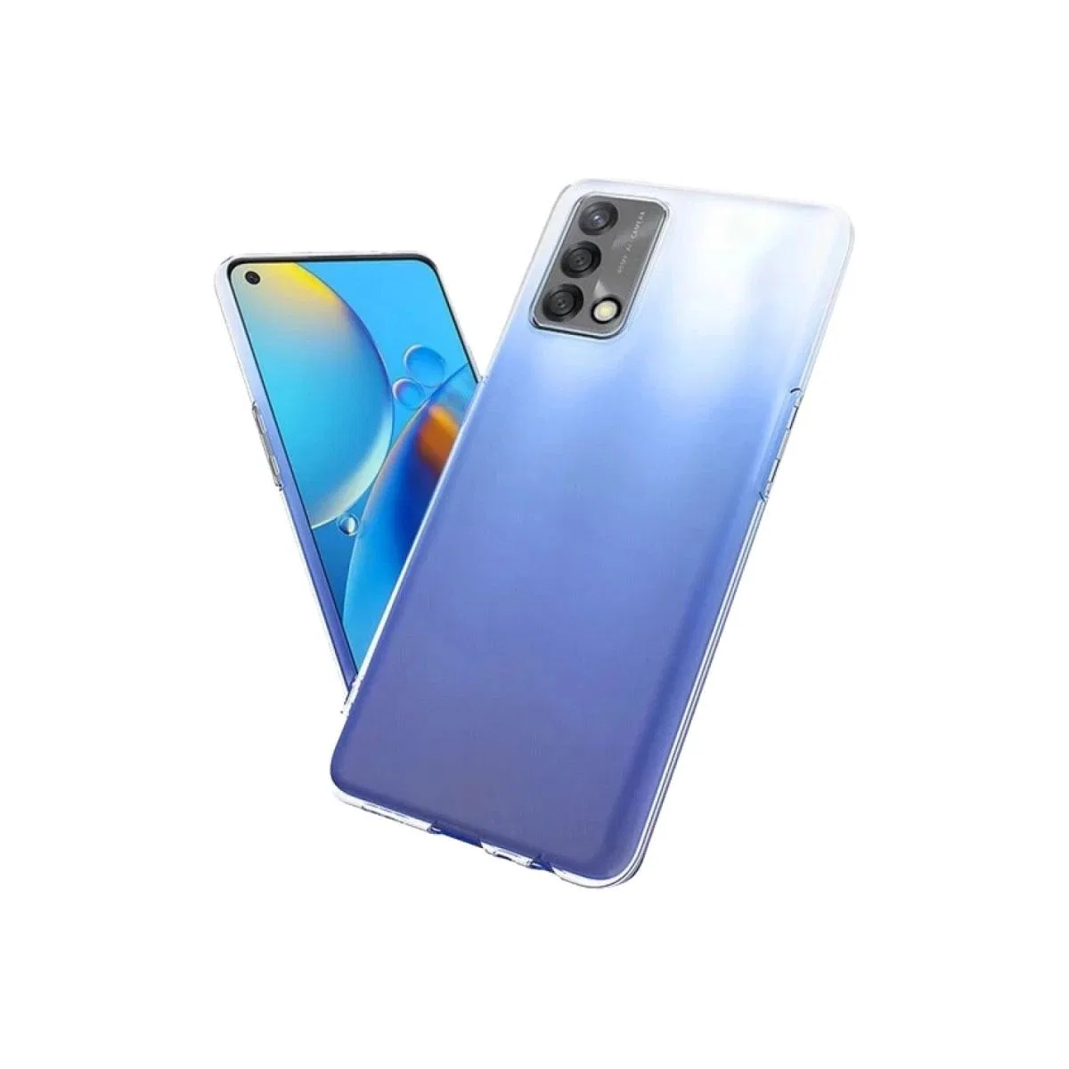 Newface Oppo A74 4g Kılıf Lüx Şeffaf Silikon görsel 4