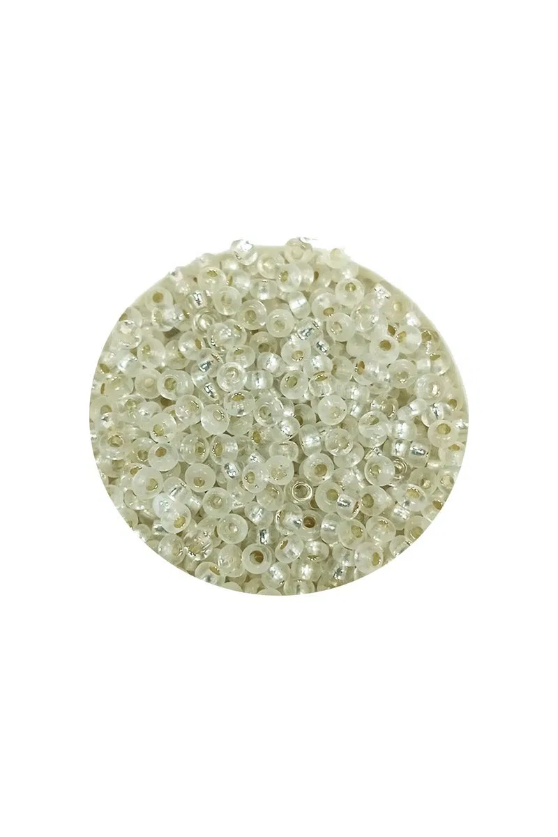 Dökme Cam Kum Boncuk (11/0) 2 mm - 20 Gram - Şeffaf - BNC034 görsel 2