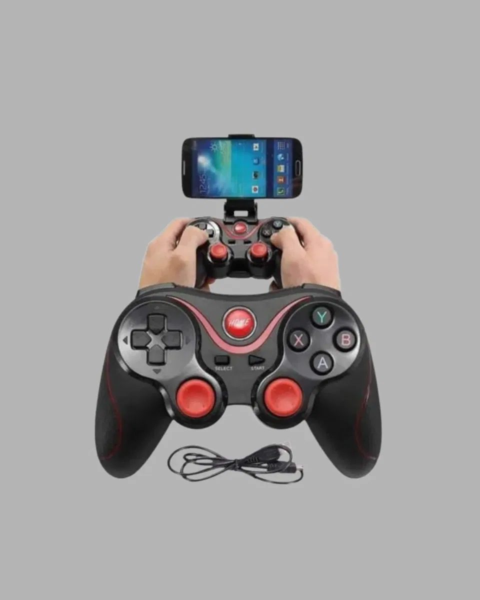 Bluetooth Gamepad Kablosuz Oyun Kumandası Tek Cihaz Destekli görsel 5