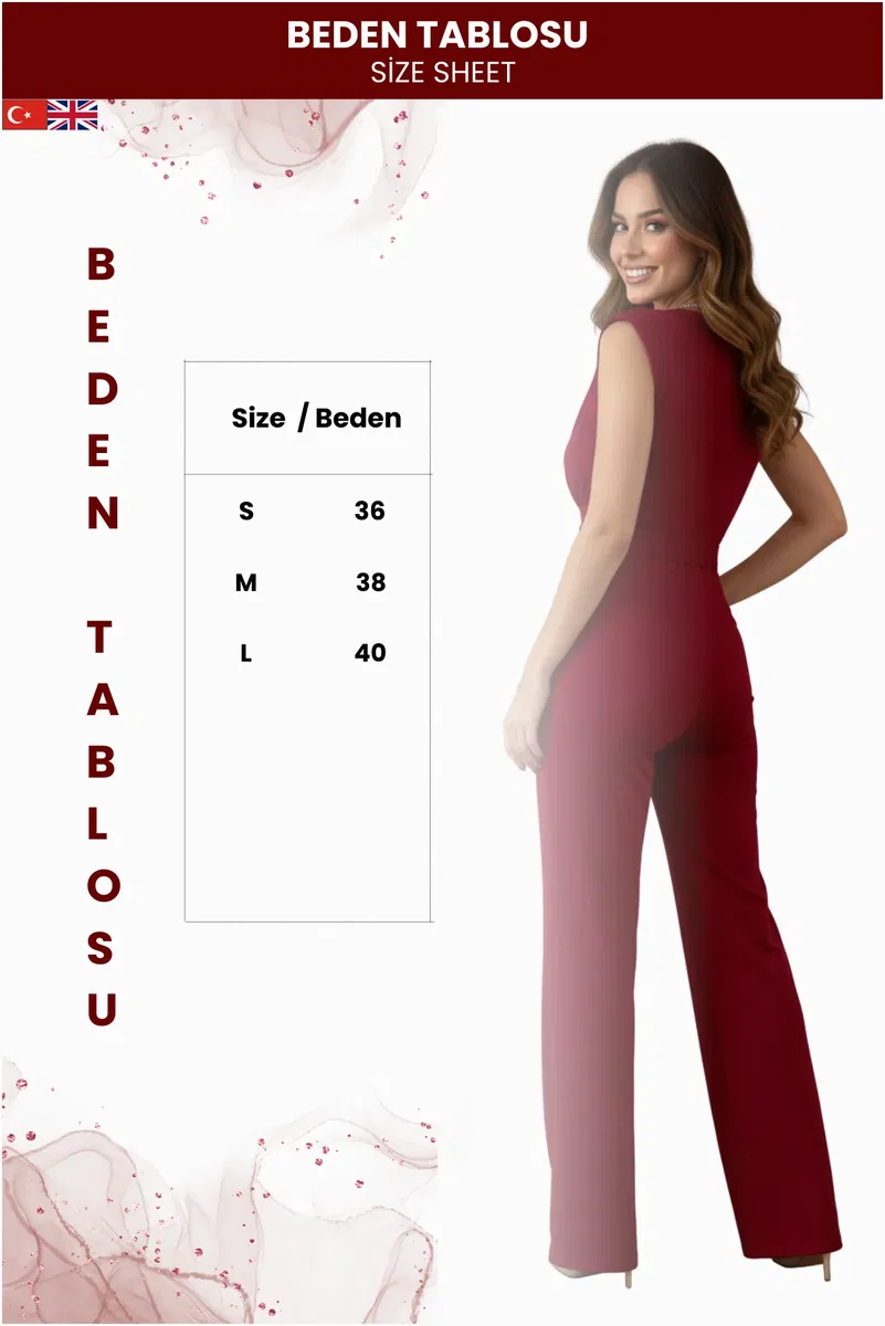 Kadın Sandy Kumaşlı Tulum görsel 5