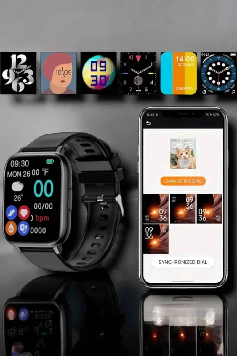 Suya Dayanıklı Bluetooth Akıllı Saat GPS, Adımsayar, Nabız & Sağlık Takibi görsel 3