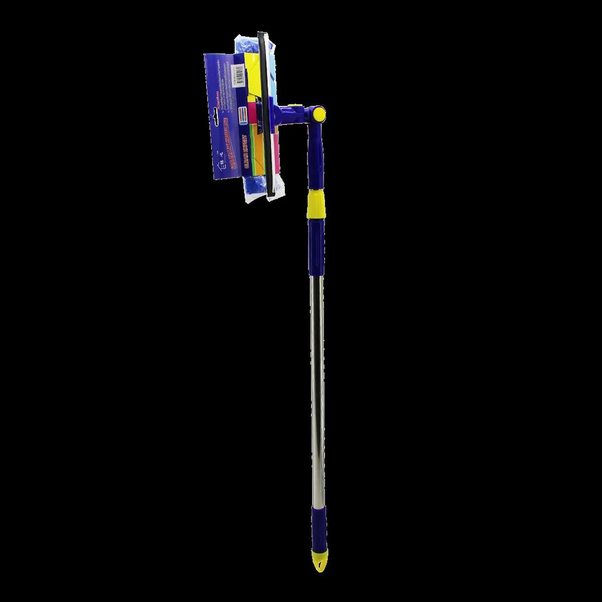 360° Başlıklı Uzayan Saplı 2'li Cam Sil ve Mikrofiber Mop 24. 5 cm (85-133 cm) görsel 3