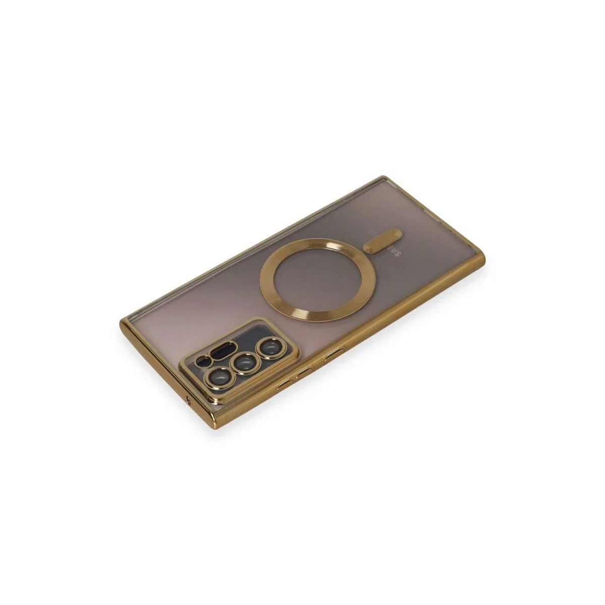 Samsung Galaxy Note 20 Ultra Kılıf Kross Magneticsafe Kapak - Gold görsel 3