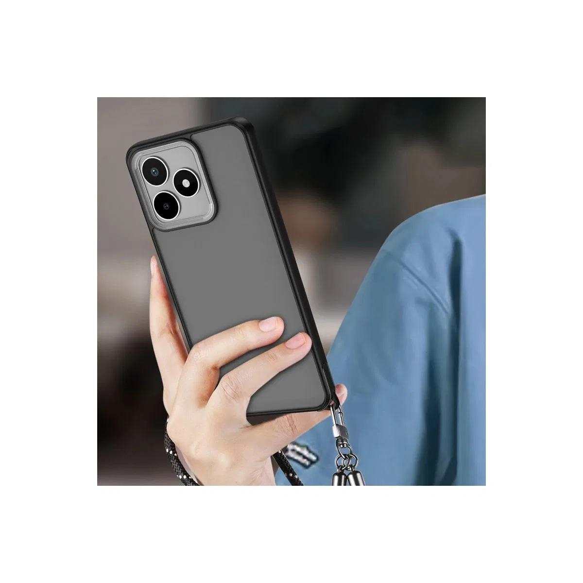 Realme C53 Kılıf Elegant Kapak - Derin Mor görsel 2