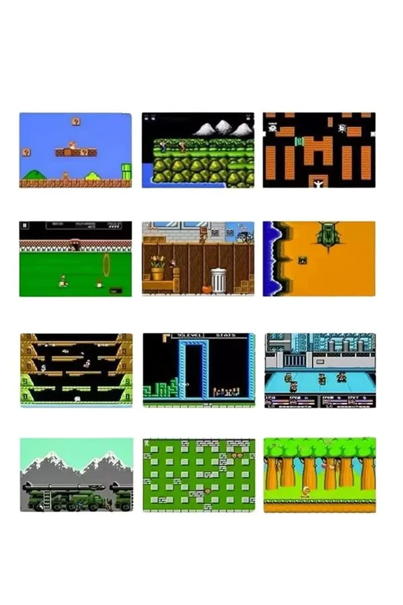 Çocuklara Özel Taşınabilir Sup El Atarisi 400 Oyunlu Nostaljik Oyun Konsolu görsel 5