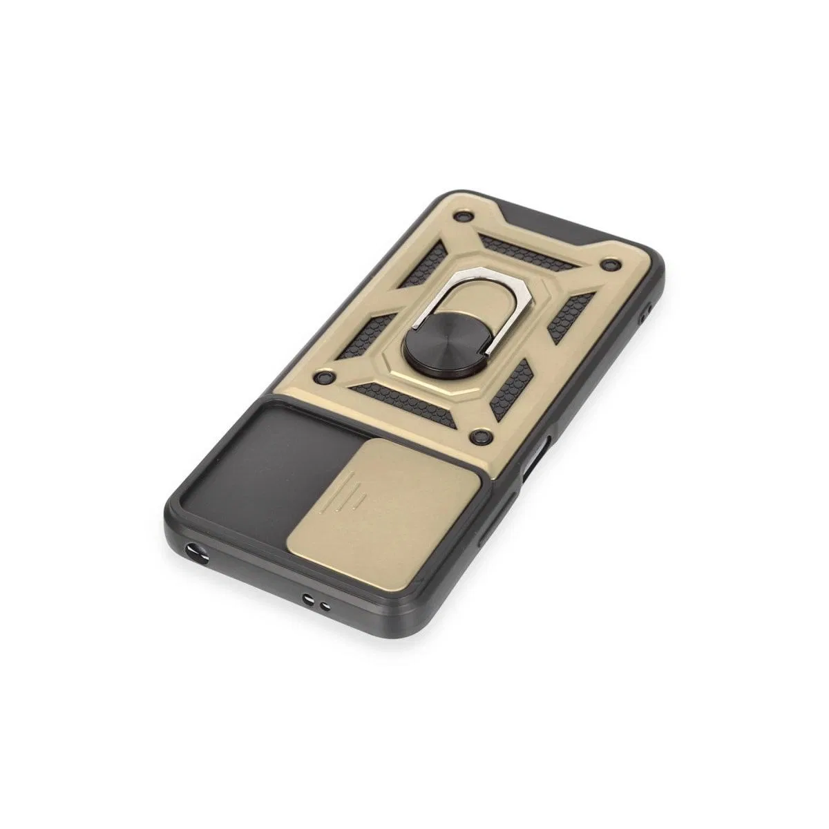 Xiaomi Redmi Note 12 5g Kılıf Pars Lens Yüzüklü Silikon - Gold görsel 4