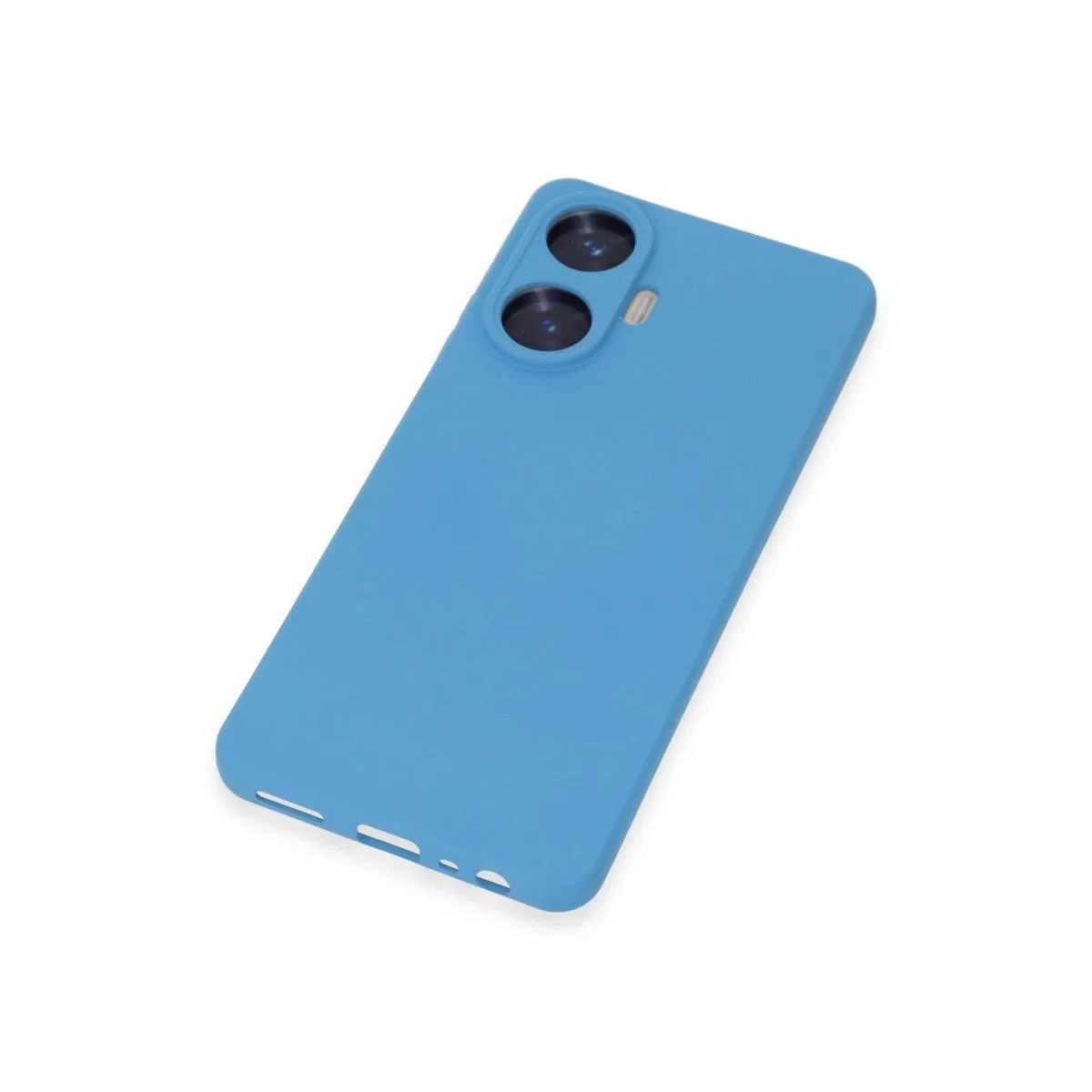 Realme C55 Kılıf Nano İçi Kadife Silikon - Mavi görsel 3