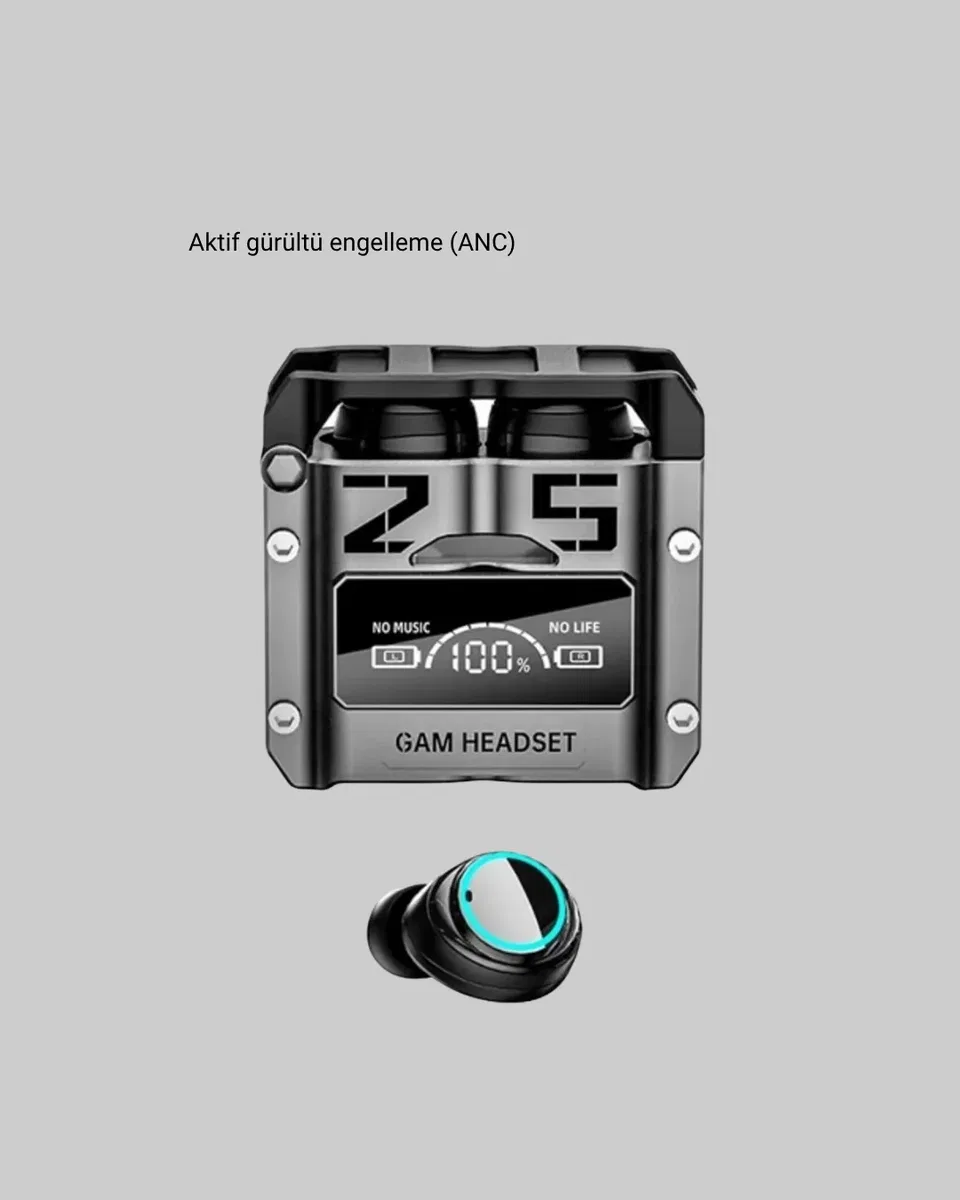 Kablosuz Bluetooth 5. 3 Kulaklık – Aktif Gürültü Engelleme ve Gecikmesiz Oyun Modu görsel 2