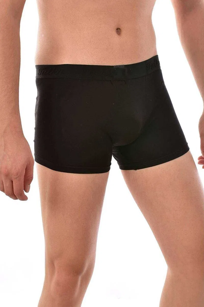 3 adet Tutku Likralı Erkek Siyah Boxer 0114 görsel 2