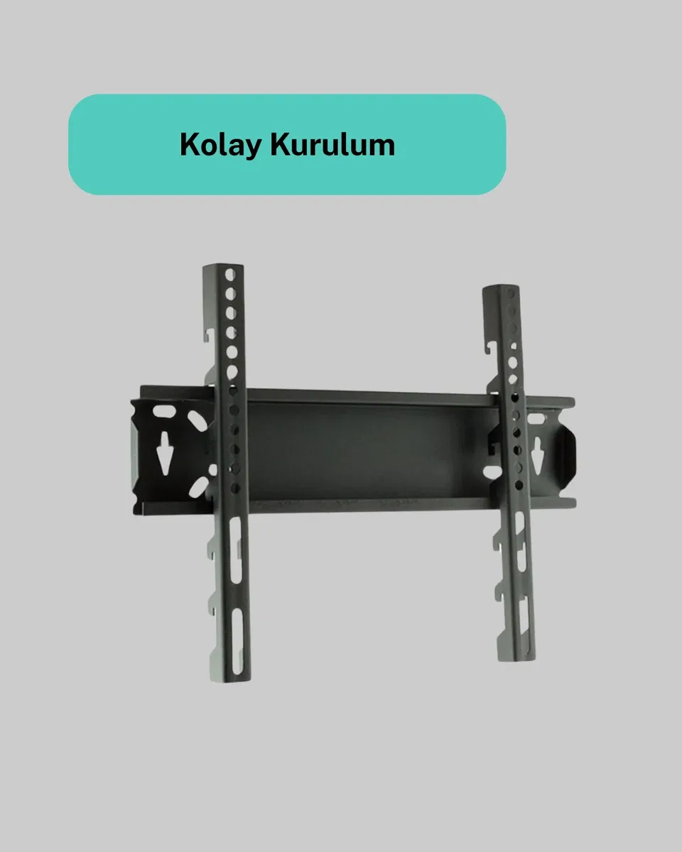 LED TV Askı Aparatı 32-42 İnç Uyumlu Sağlam Çelik Kompakt Tasarım görsel 3