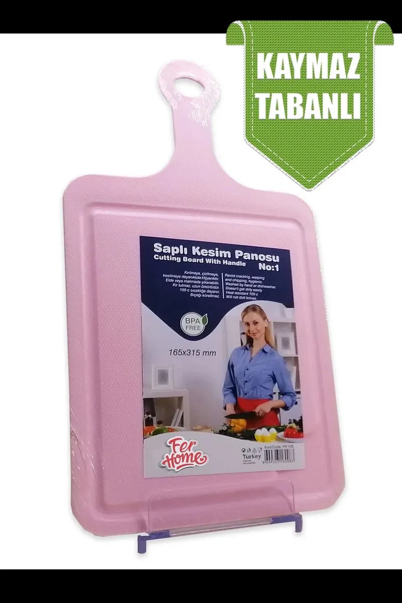 Kesme Tahtası Kaydırmaz Plastik Kesme Sunum Tahtası Pratik Kesim Panosu 165x315 Mm Royaleks-FR-105 görsel 4