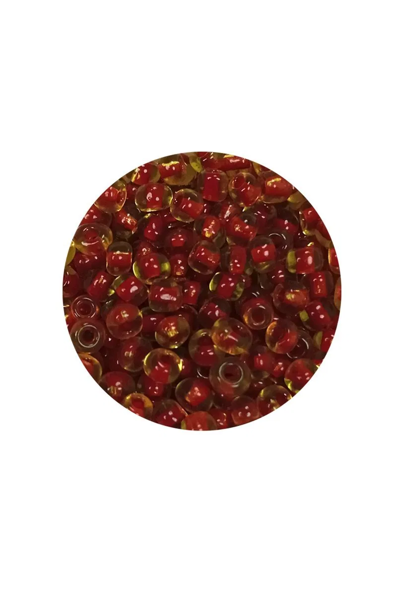 Dökme Cam Kum Boncuk (8/0) 3 mm - 60 Gram - Şeffaf Açık Kahve - BNC189 görsel 2