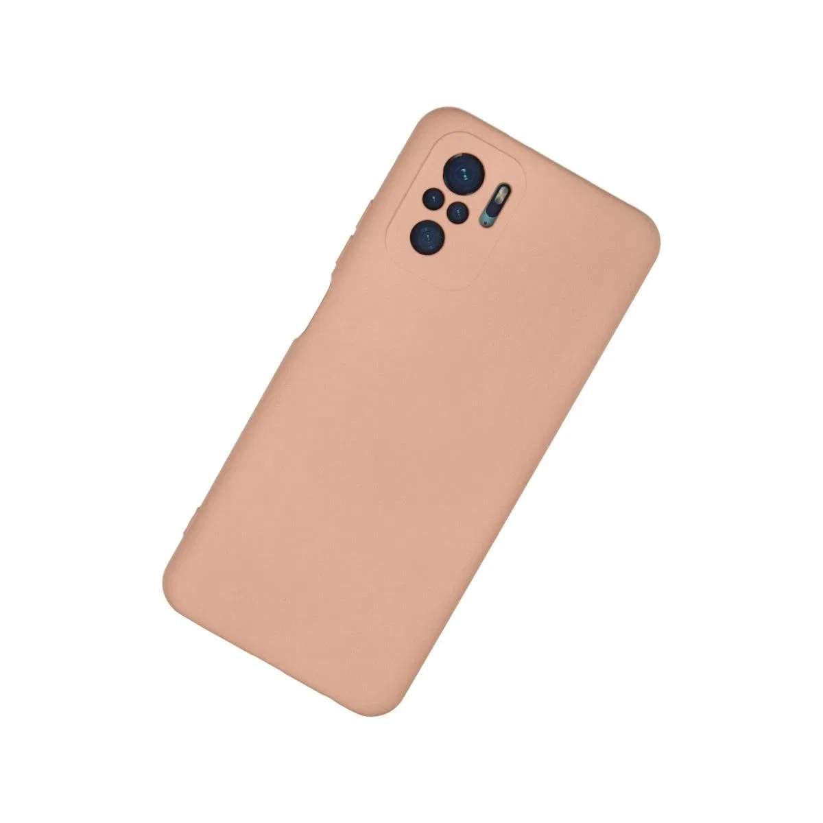 Xiaomi Redmi Note 10 Kılıf Nano İçi Kadife Silikon - Pudra görsel 2