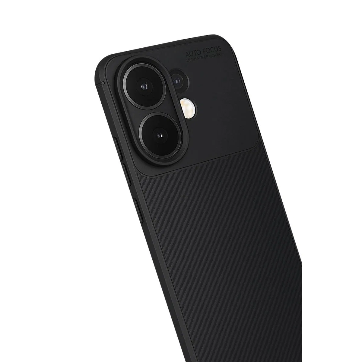 Vivo V60 5g Auto Focus Karbon Kapak - Siyah görsel 2