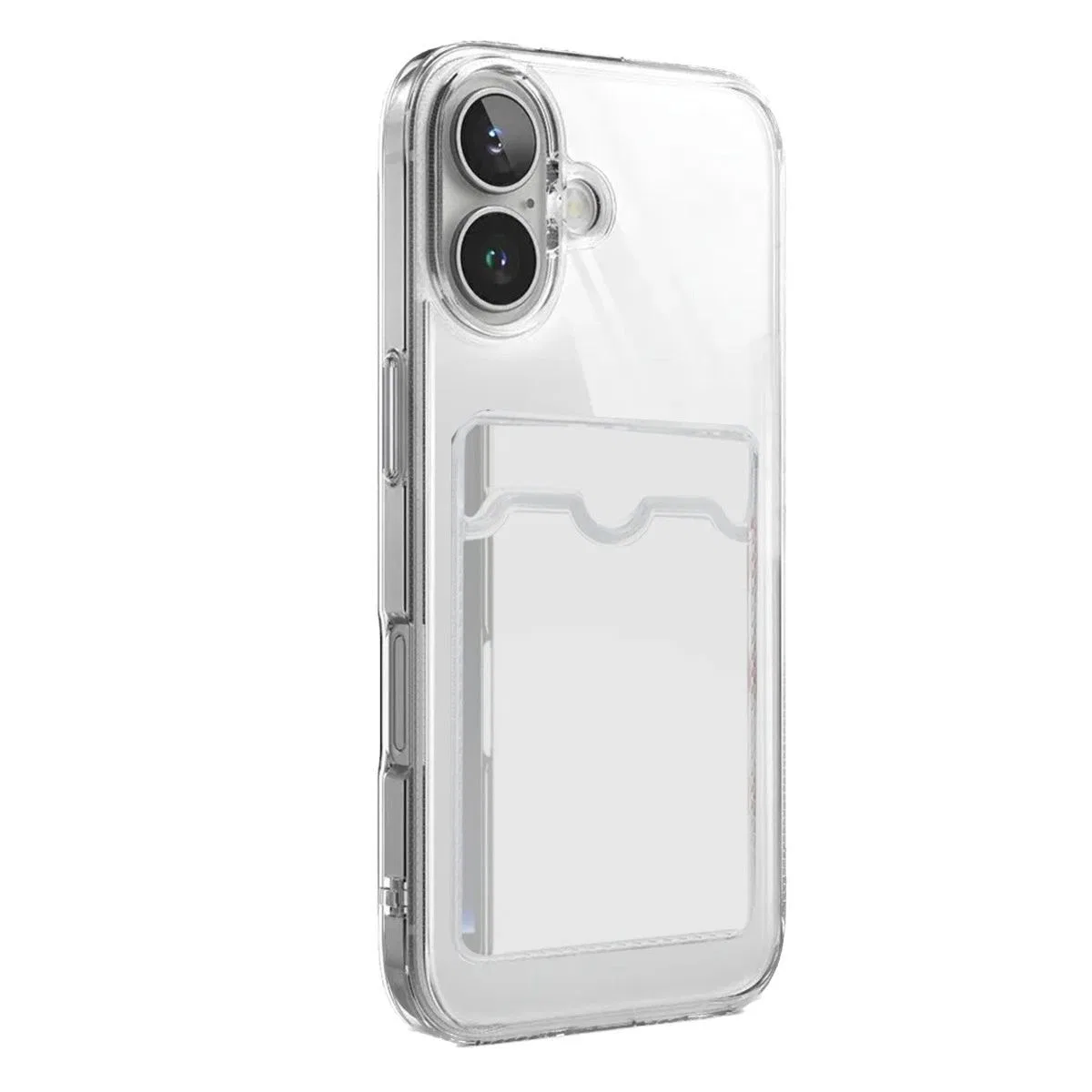 Apple İphone 17 Kart Şeffaf Silikon - Şeffaf
