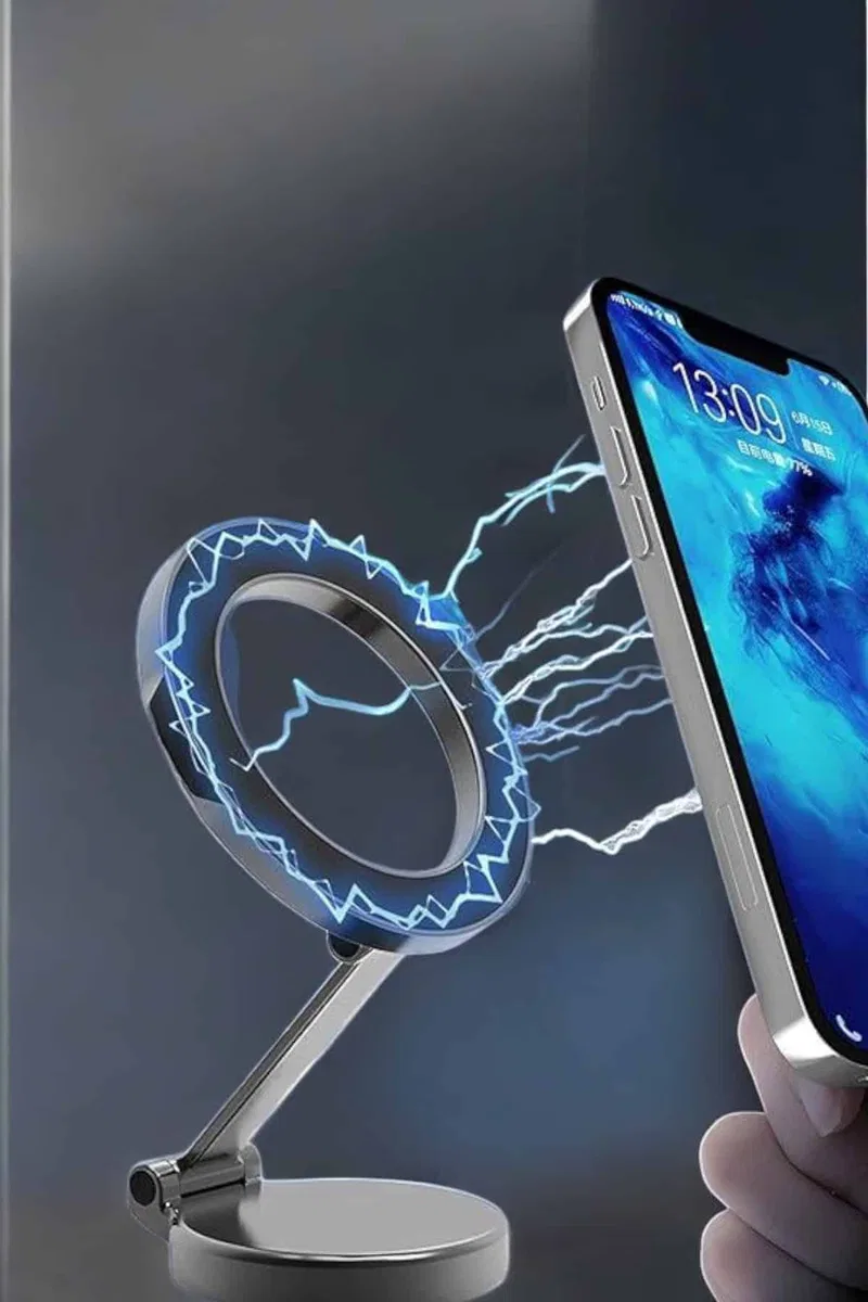 Telefon Tutucu Tüm Arabalara Uyumlu Araç İçi Katlanabilir Manyetik Tasarım görsel 2