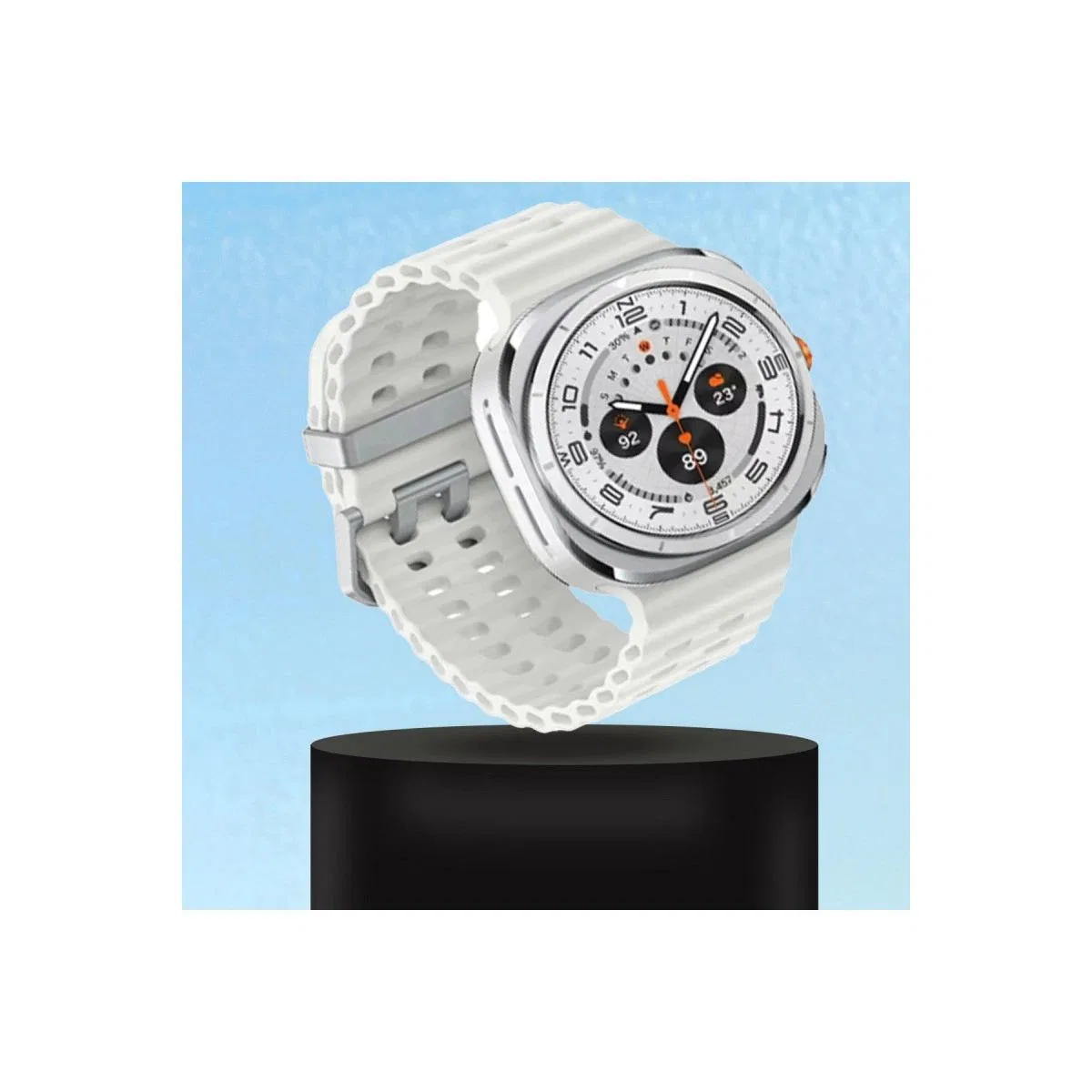 Watch 7 Ultra Kr417 Rug Silikon Kordon - Gri görsel 2