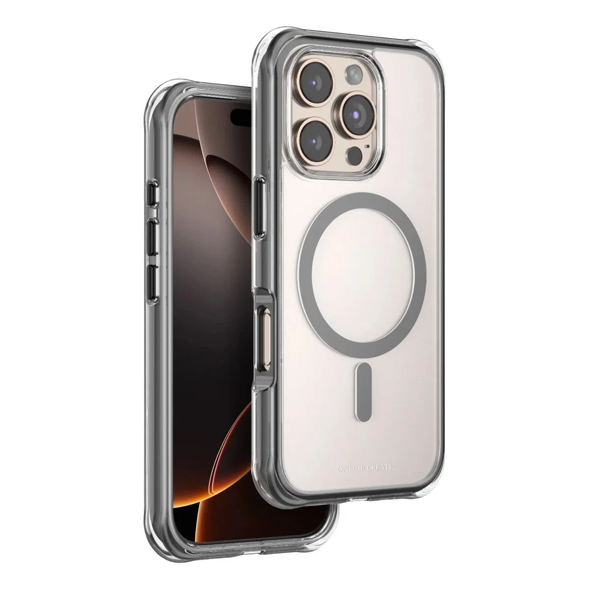 Onegif Apple İphone 16 Pro Max Hulk Magsafe Kapak - Siyah