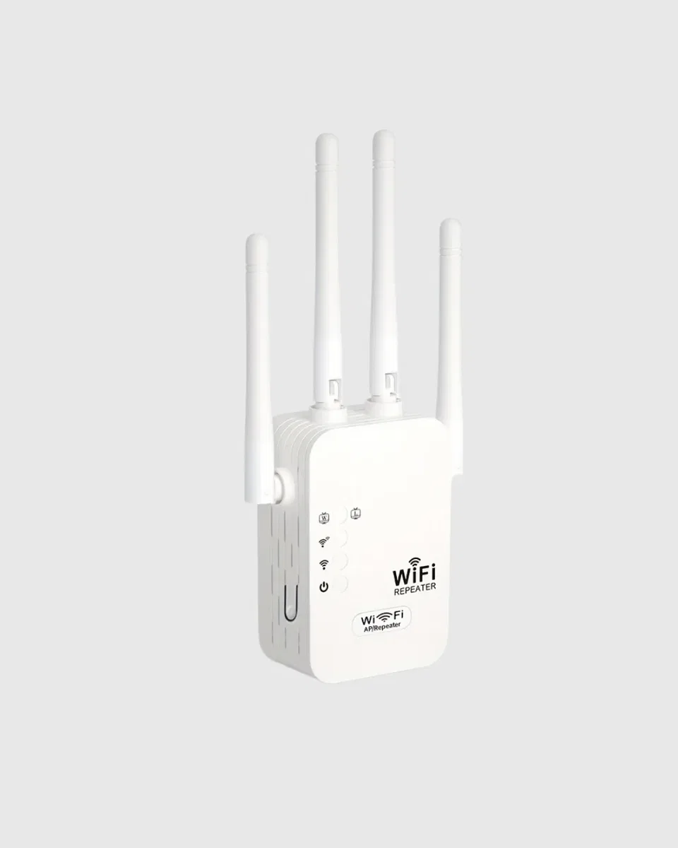 Antenli WiFi Repeater 300m2 Kapsama Alanı WPA3 Güvenlikli görsel 2