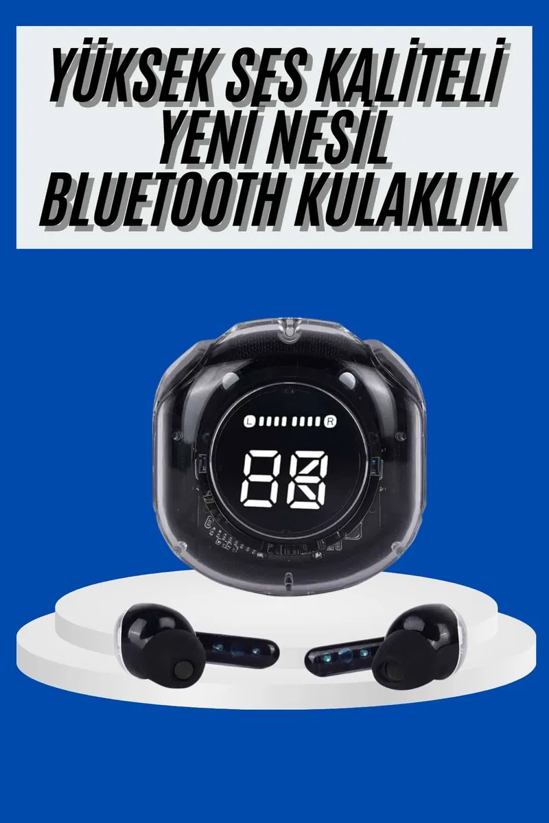 Ultrapods Led Göstergeli Oyuncu Kulaklığı ANC Destekli Bluetooth 5. 3