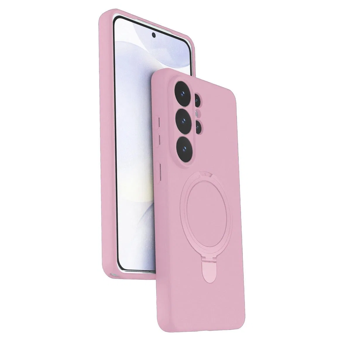 Samsung Galaxy S26 Ultra Regal Magsafe Standlı Kapak - Açık Pembe görsel 2