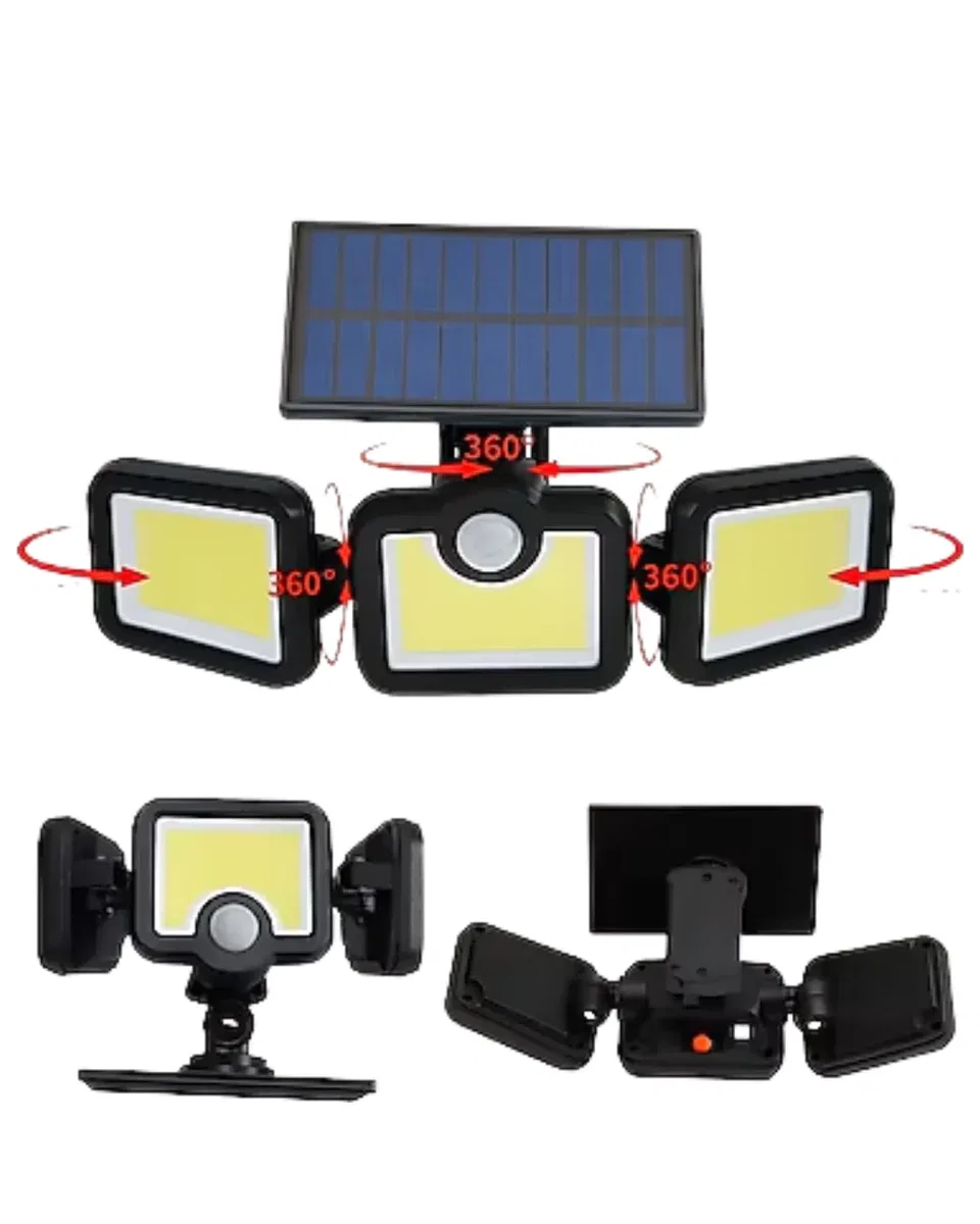 Solar LED Projektör Sensörlü Dış Mekan Güvenlik Lambası görsel 4