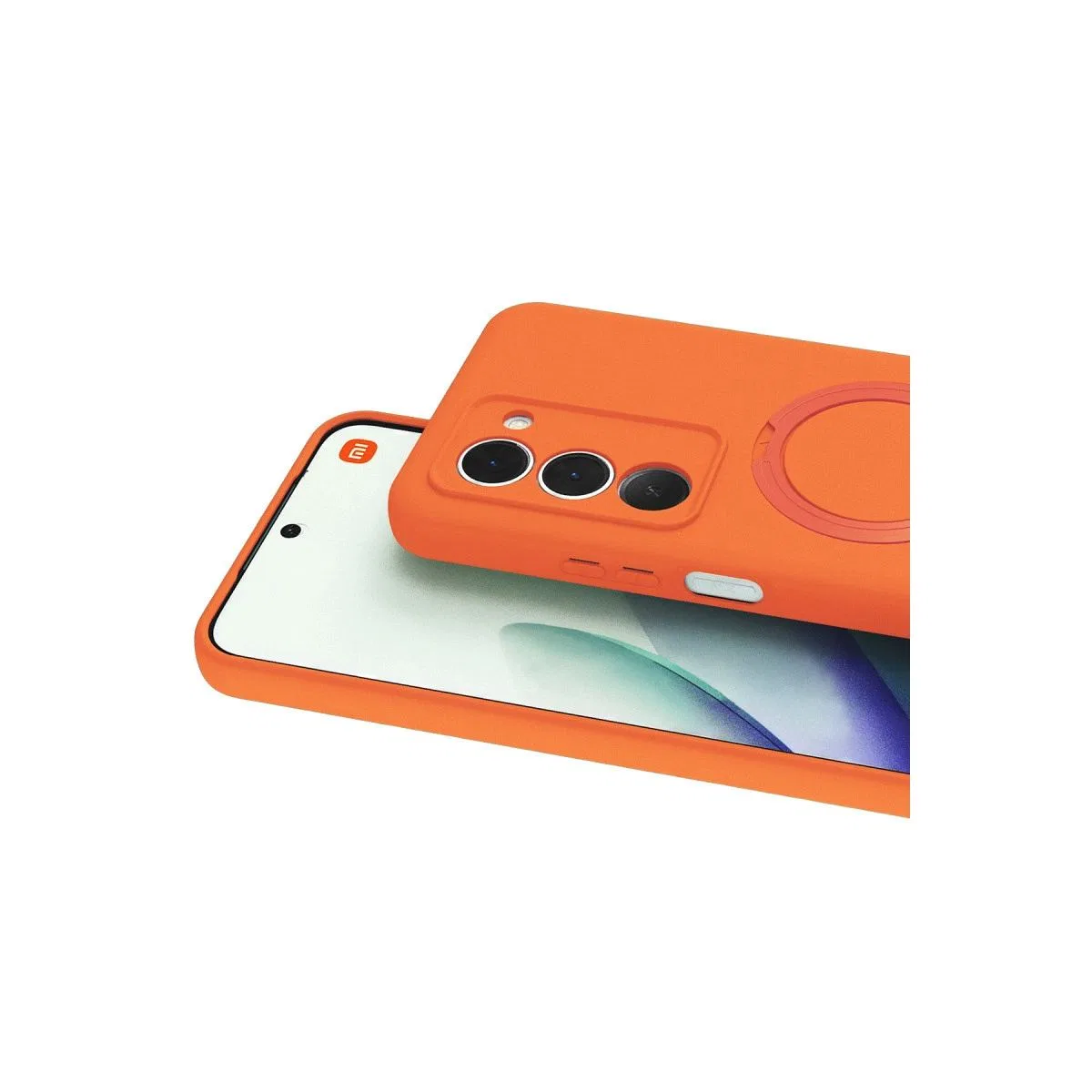 Xiaomi Redmi 15 4g Regal Magsafe Standlı Kapak - Turuncu görsel 3