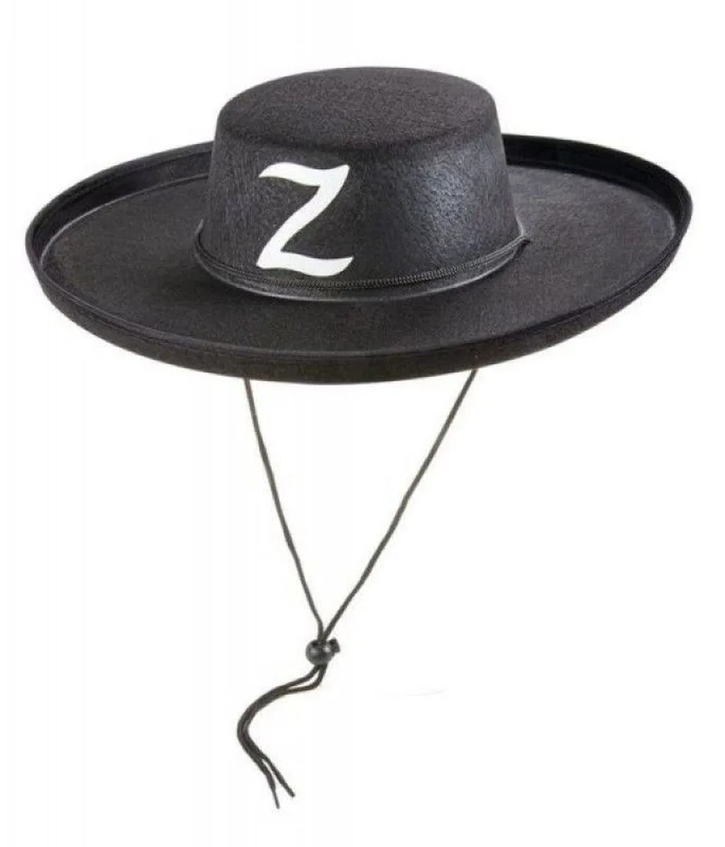 Z Logolu Çocuk Boy Bağcıklı Zorro Şapkası görsel 2