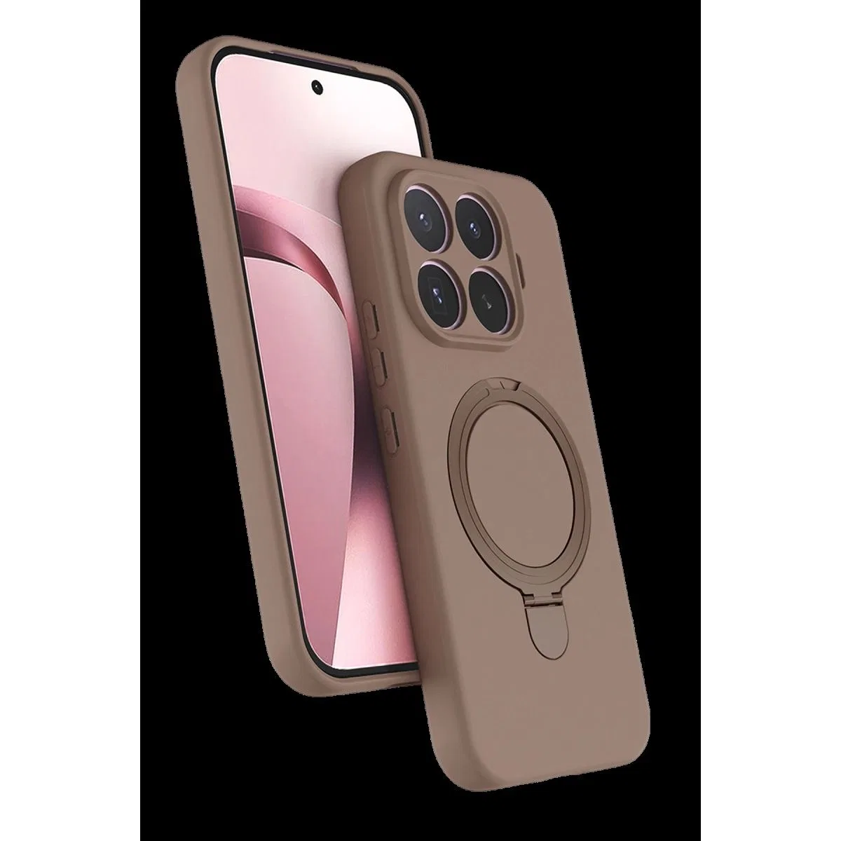 Newface Xiaomi Mi 17t Pro Regal Magsafe Standlı Kapak - Çöl Titanyum