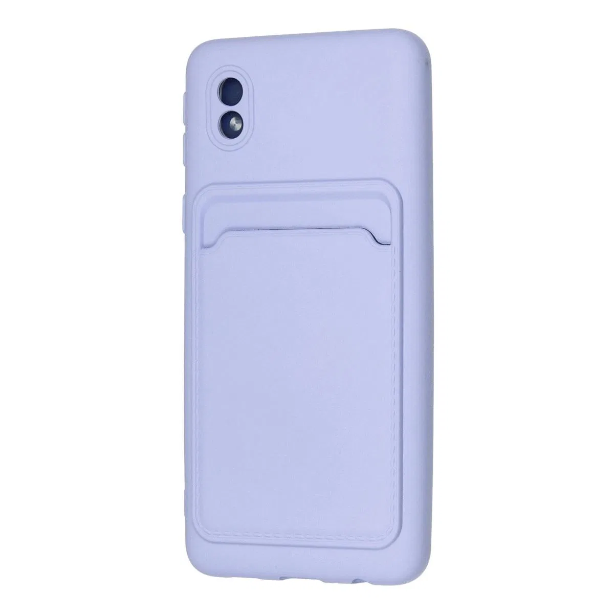 Samsung Galaxy A01 Core Kılıf Kelvin Kartvizitli Silikon - Lila görsel 3
