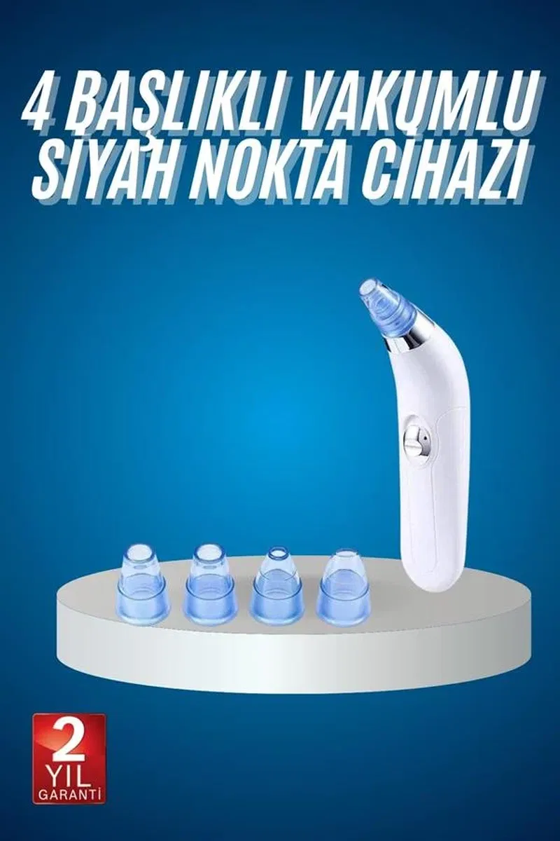 4 Başlıklı Vakumlu Siyah Nokta Ve Yüz Temizleme Cihazı görsel 2