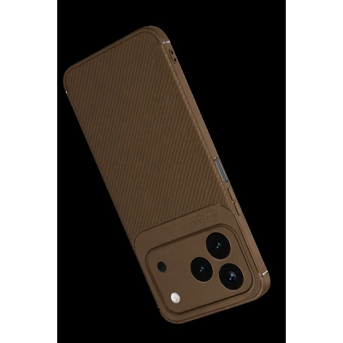Newface Tecno Spark 50 4g Auto Focus Karbon Kapak - Kahverengi görsel 3