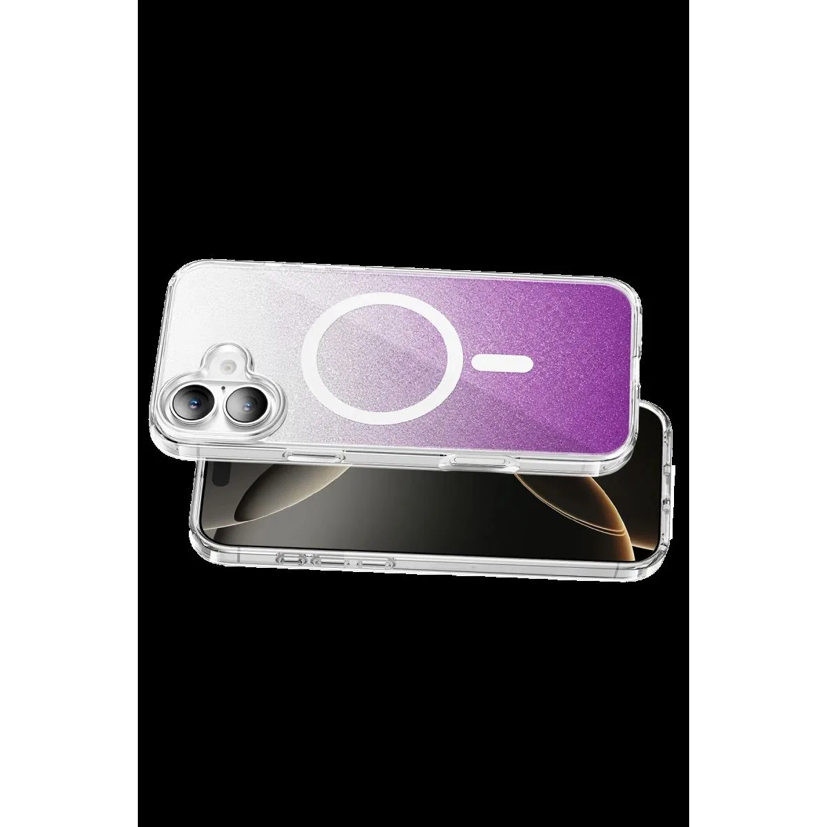 Onegif Apple İphone 17 Sora Simli Magsafe Kapak - Mor görsel 3