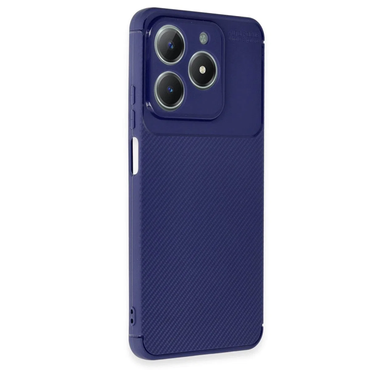 Realme C61 Kılıf Auto Focus Karbon Kapak - Lacivert görsel 2