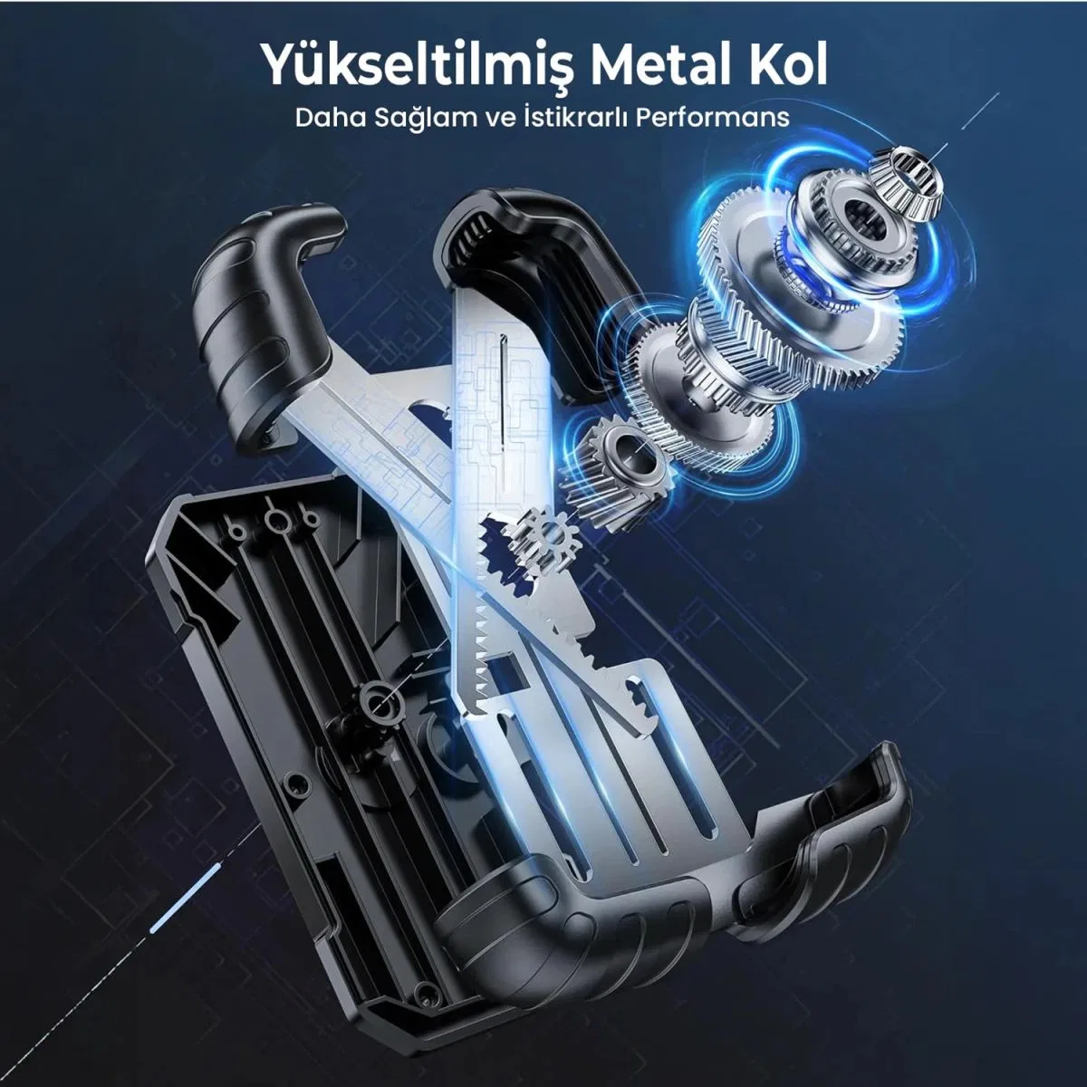 360° Derece Ayarlanabilen Gidon Bağlantılı Bisiklet Motosiklet İçin Abs 4-7. 8″ İnç Telefon Tutucu görsel 4