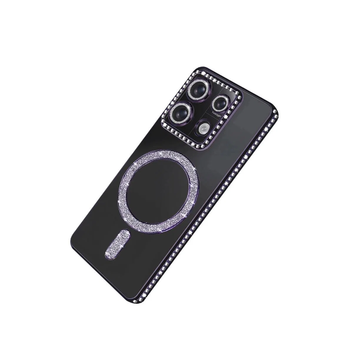 Xiaomi Redmi 13c Joke Simli Magneticsafe Kılıf - Derin Mor görsel 2