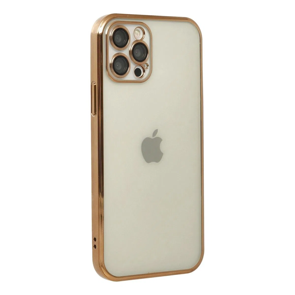 Apple İphone 12 Pro Max Kılıf Razer Lensli Silikon - Gold görsel 3