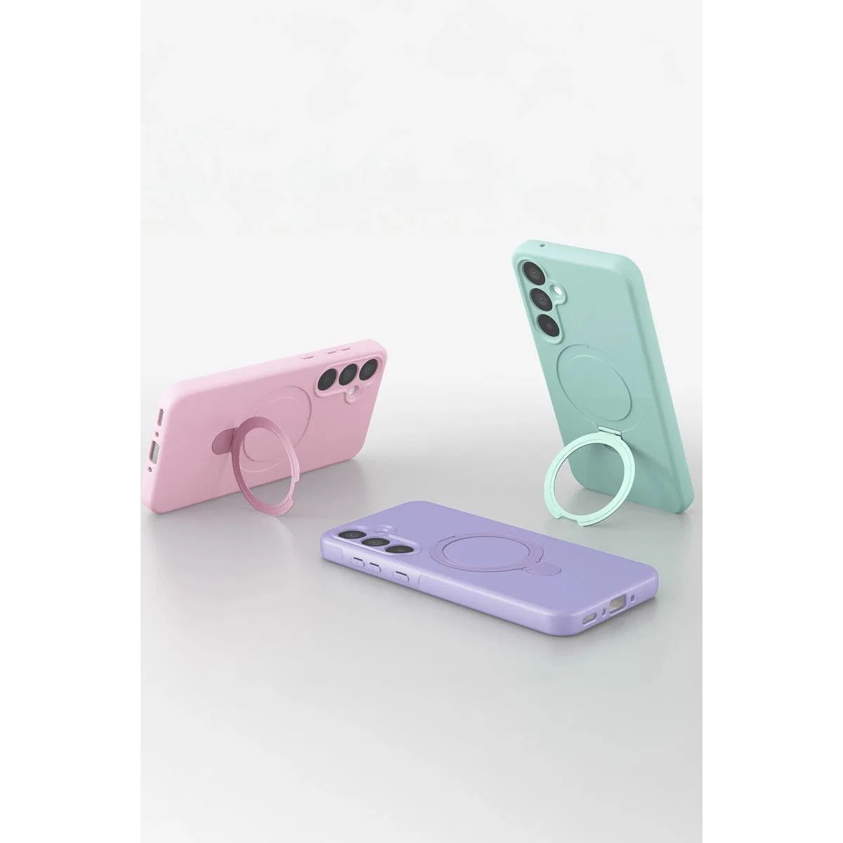 Samsung Galaxy A25 5g Regal Magsafe Standlı Kapak - Turuncu görsel 5