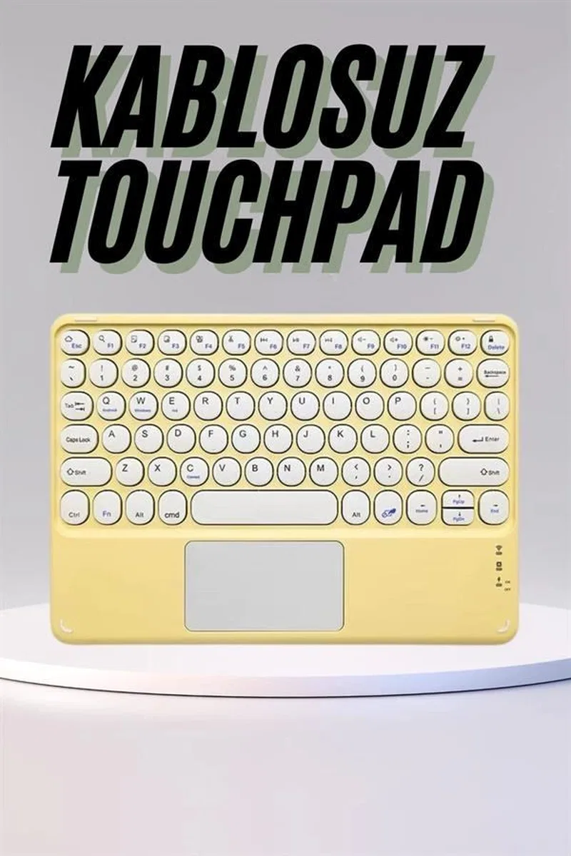 Profesyonel Wifi Q Klavye Bluetooth Klavye Touchpad 10. 8 Inç Yeni Nesil görsel 2