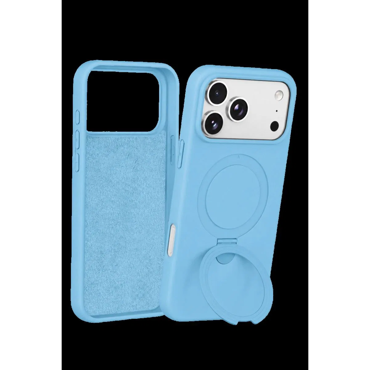 Newface Apple İphone 18 Pro Max Regal Magsafe Standlı Kapak - Sierra Blue görsel 3